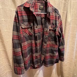 Jachs Red & Black Plaid Flannel Button-Down Shirt